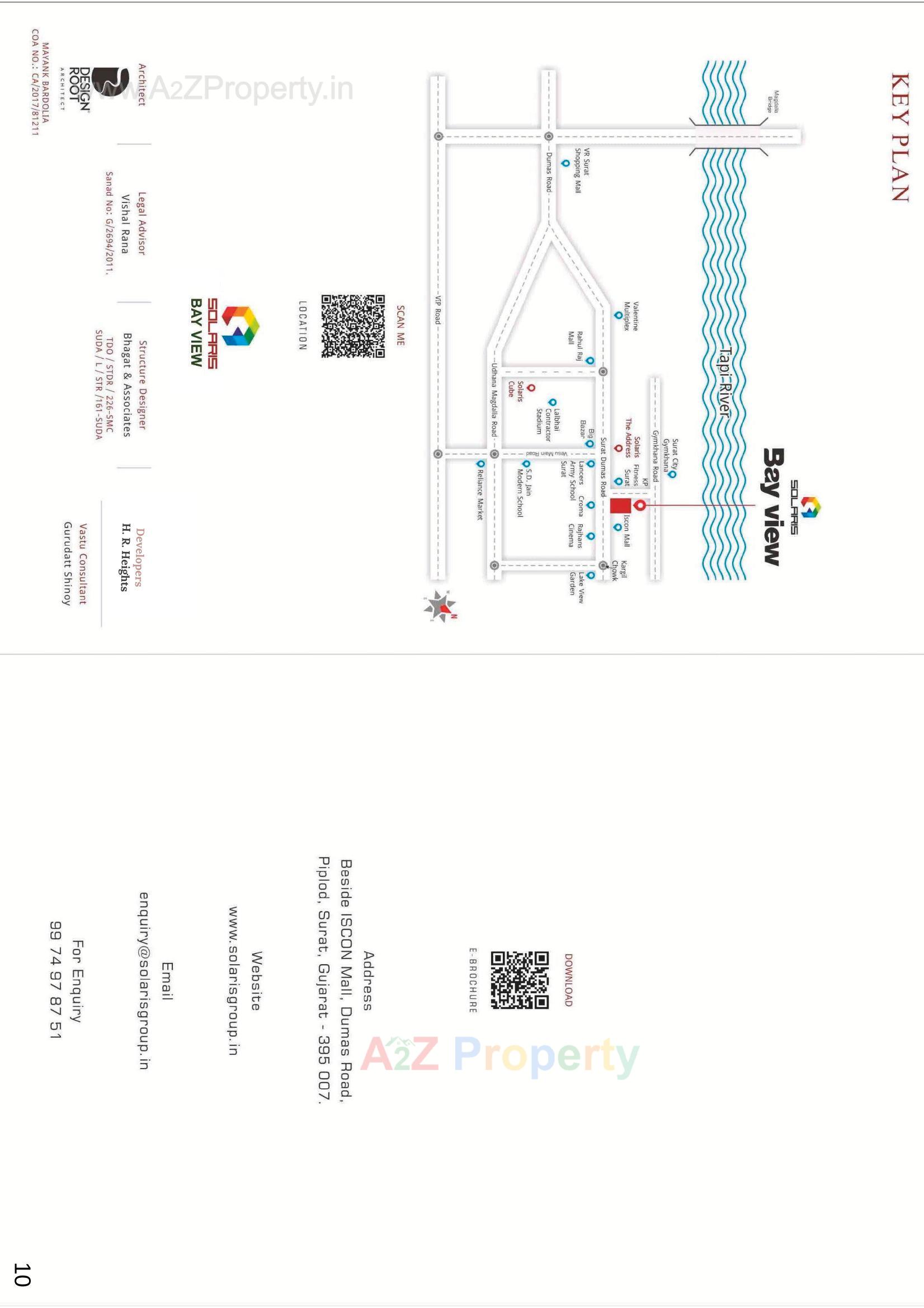  of real estate project Solaris Bay View located at Piplod, Surat, Gujarat