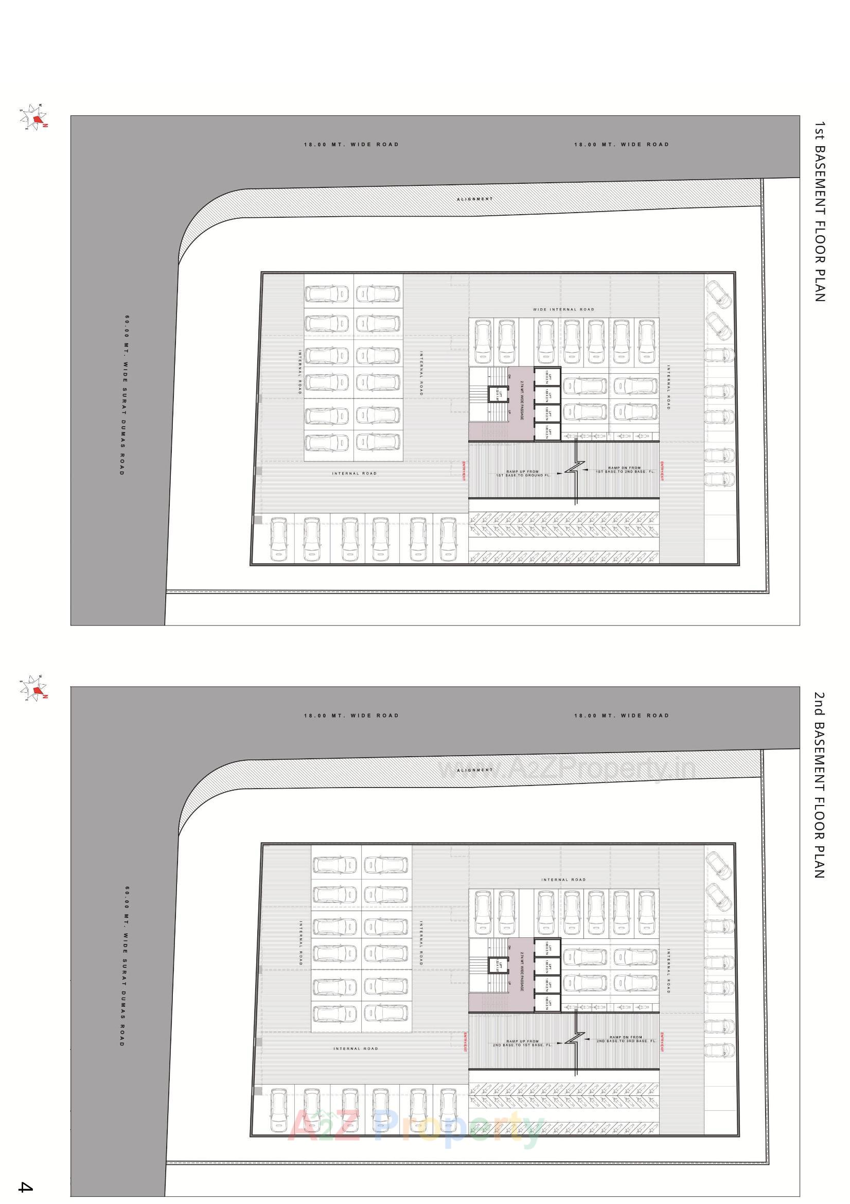 Layout of real estate project Solaris Bay View located at Piplod, Surat, Gujarat