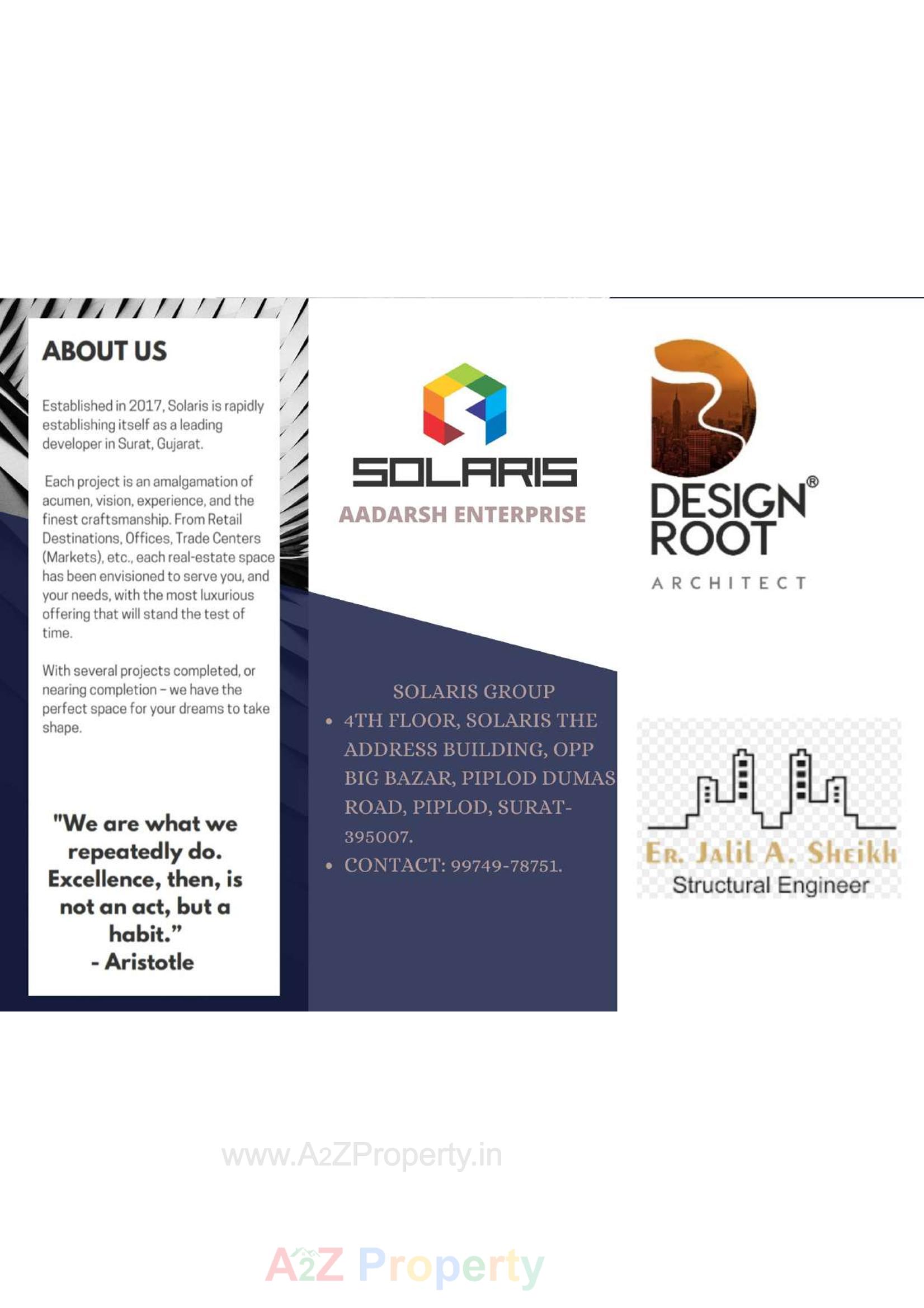  of real estate project Solaris Cube located at Vesu--395007, Surat, Gujarat