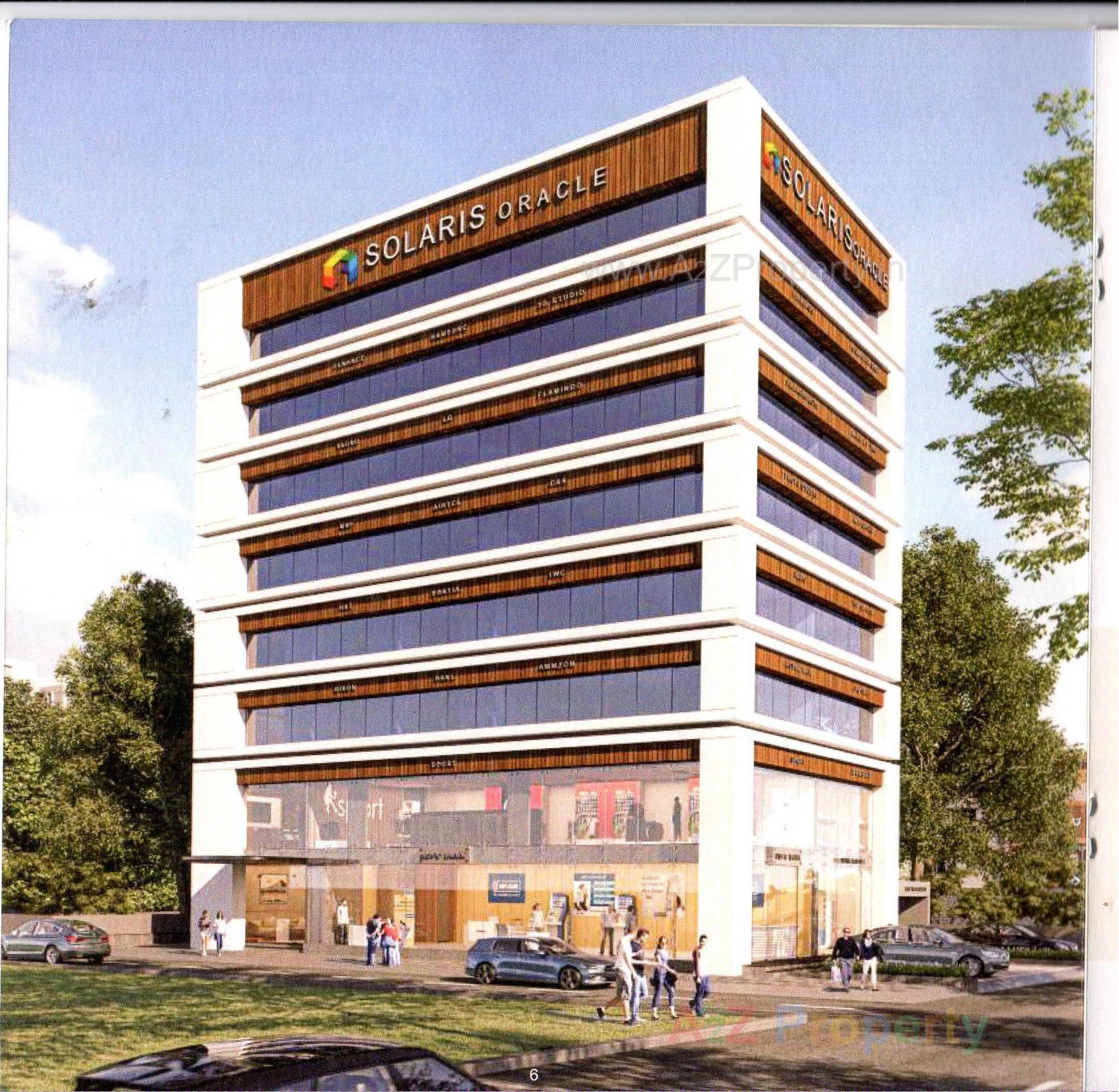 3D Elevation of real estate project Solaris Oracle located at Majura, Surat, Gujarat