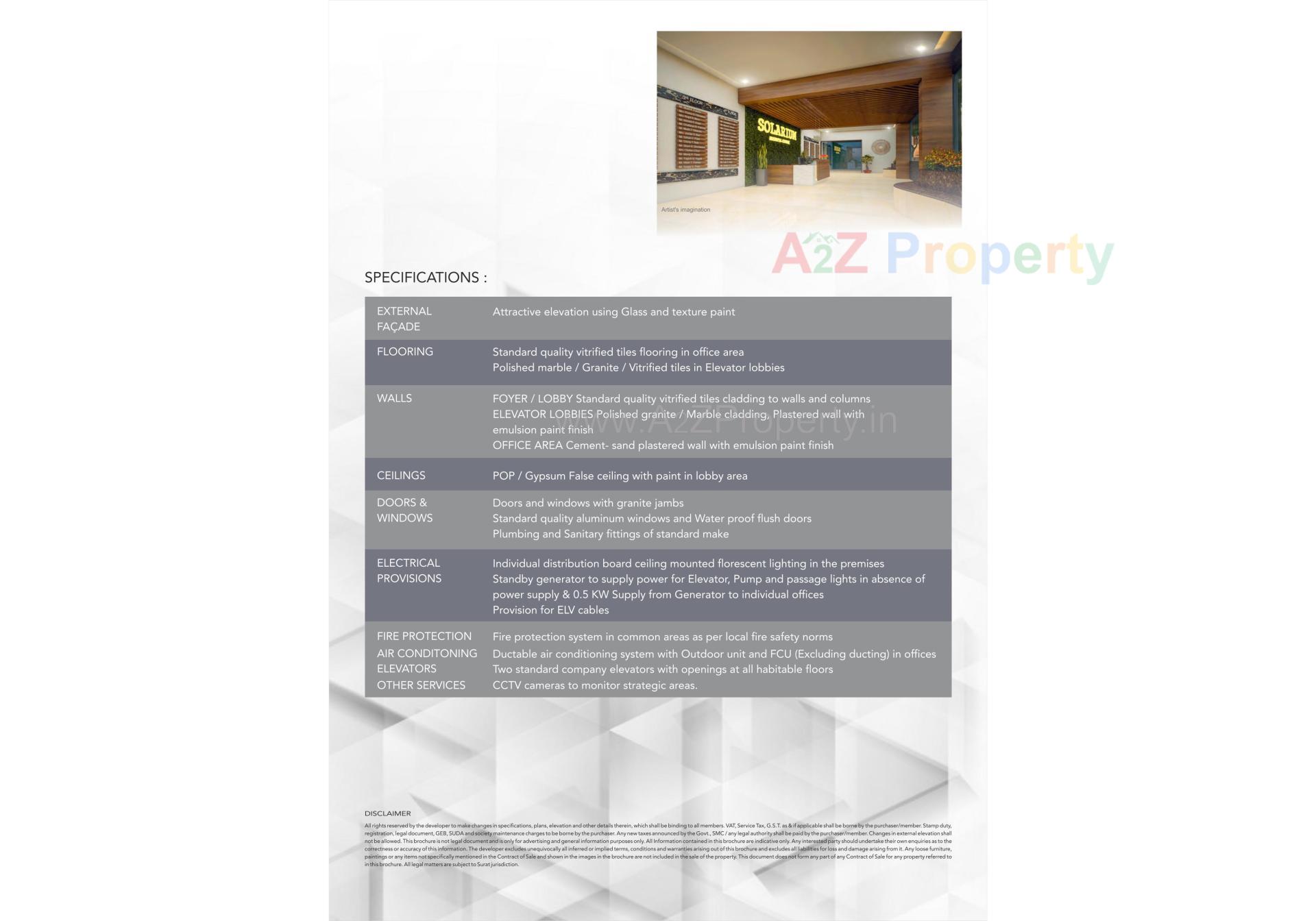  of real estate project Solarium Business Centre located at Vesu, Surat, Gujarat