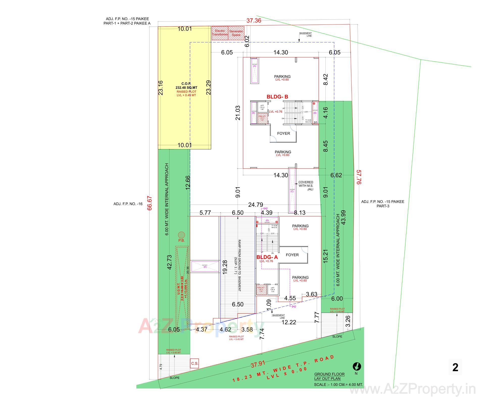 Layout of real estate project Solasta Heights located at Udhana, Surat, Gujarat
