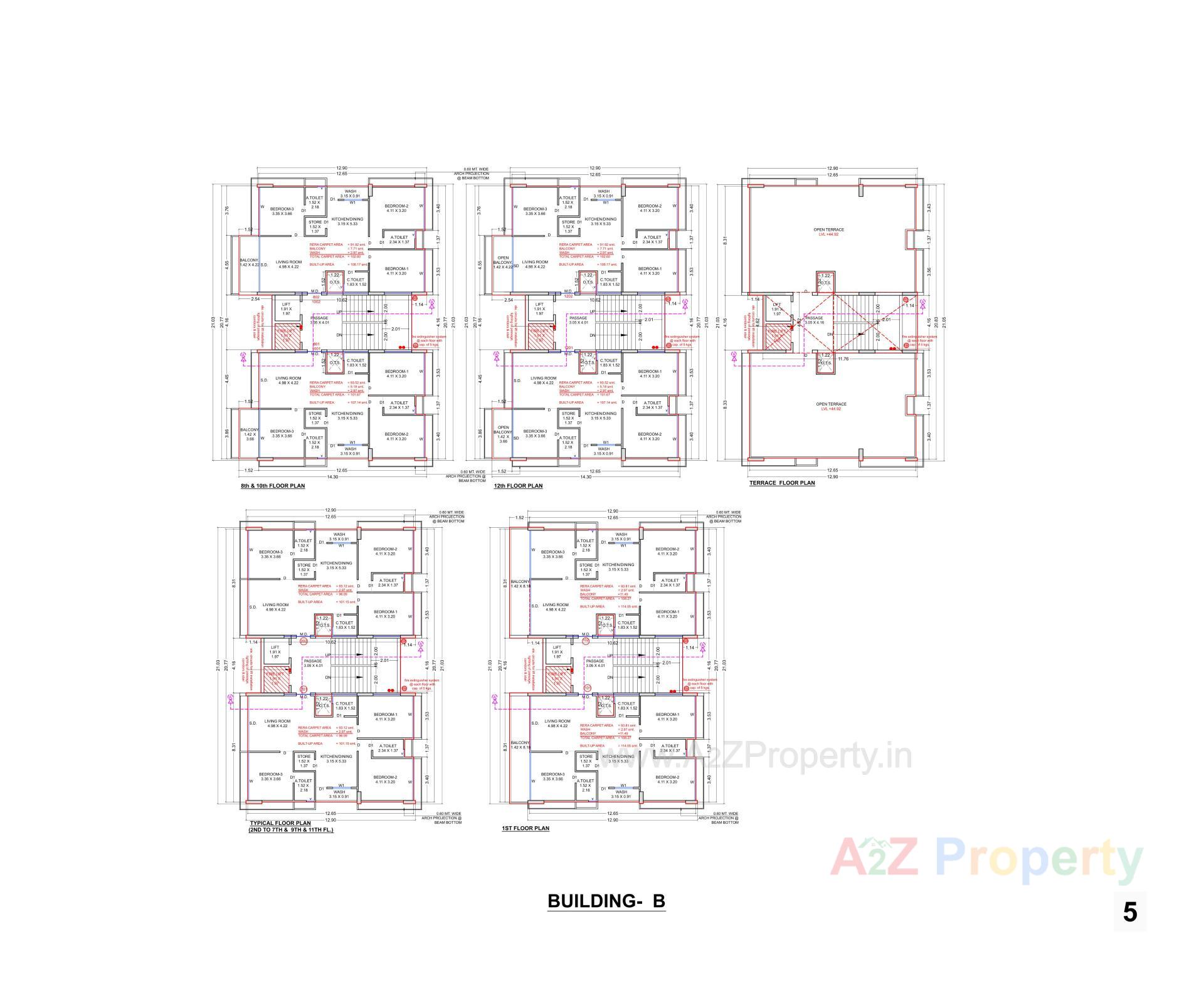 Layout of real estate project Solasta Heights located at Udhana, Surat, Gujarat