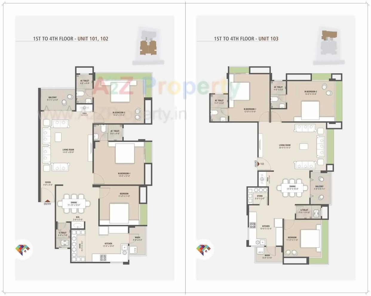 Layout of real estate project Solitaire Avenue located at Vesu, Surat, Gujarat