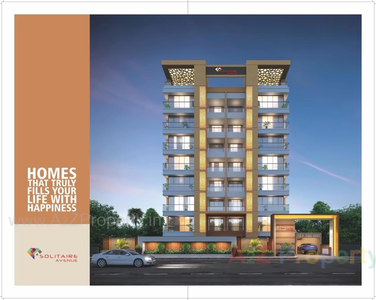 3D Elevation of real estate project Solitaire Avenue located at Vesu, Surat, Gujarat