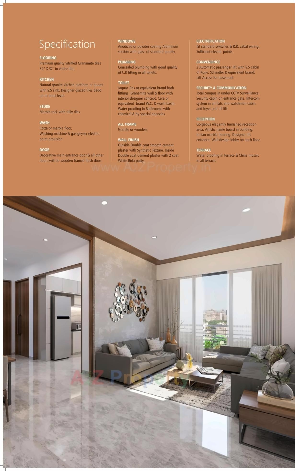 3D Elevation of real estate project Solitaire Avenue located at Vesu, Surat, Gujarat