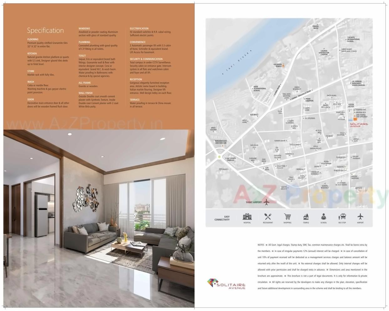  of real estate project Solitaire Avenue located at Vesu, Surat, Gujarat