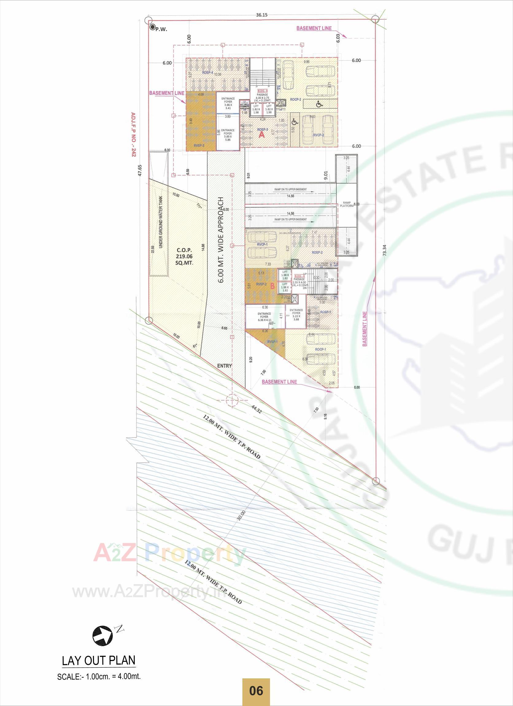Layout of real estate project Solitaire Liberty located at Abrama, Surat, Gujarat