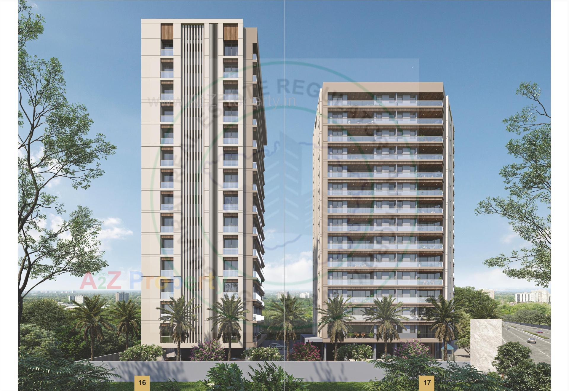 3D Elevation of real estate project Solitaire Liberty located at Abrama, Surat, Gujarat