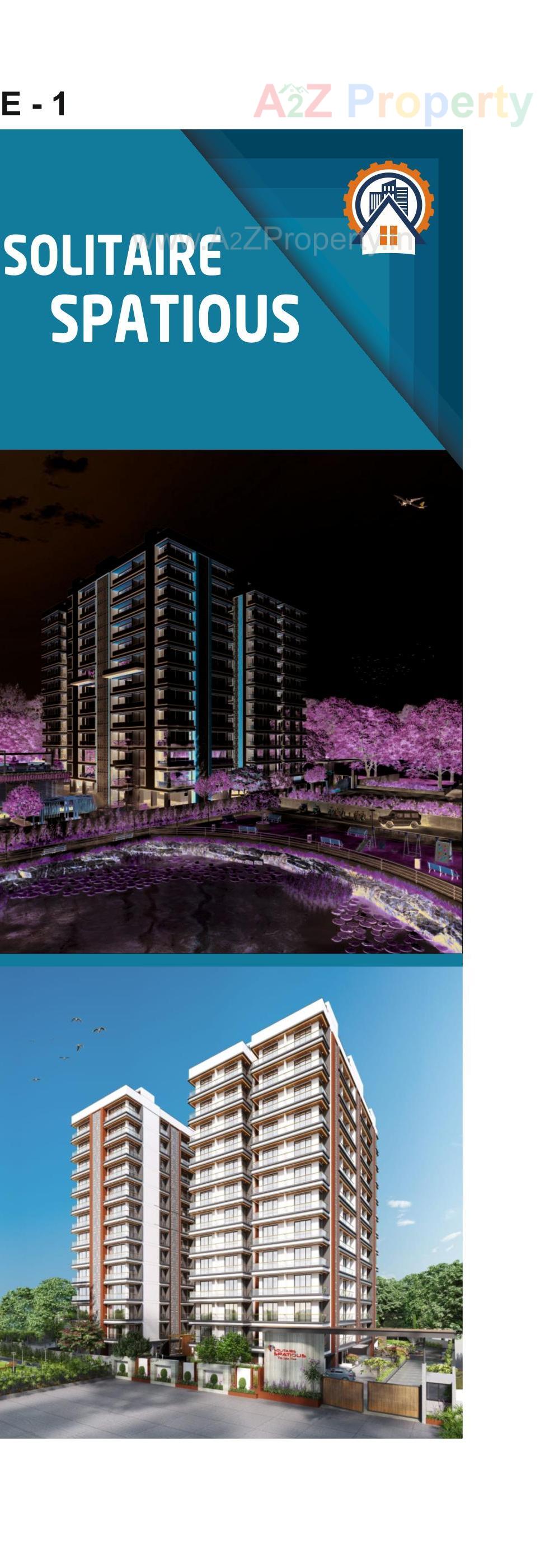 3D Elevation of real estate project Solitaire Spatious located at Vesu, Surat, Gujarat