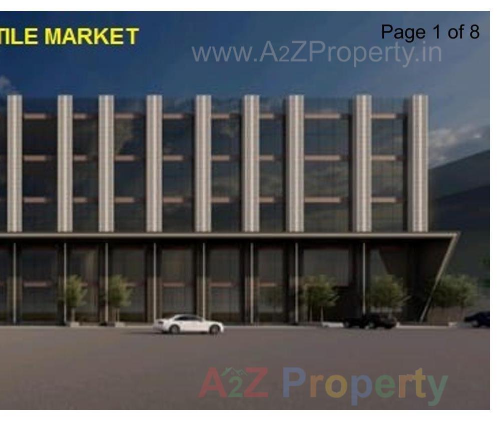 3D Elevation of real estate project Someshwar Textile Market located at Anjana, Surat, Gujarat