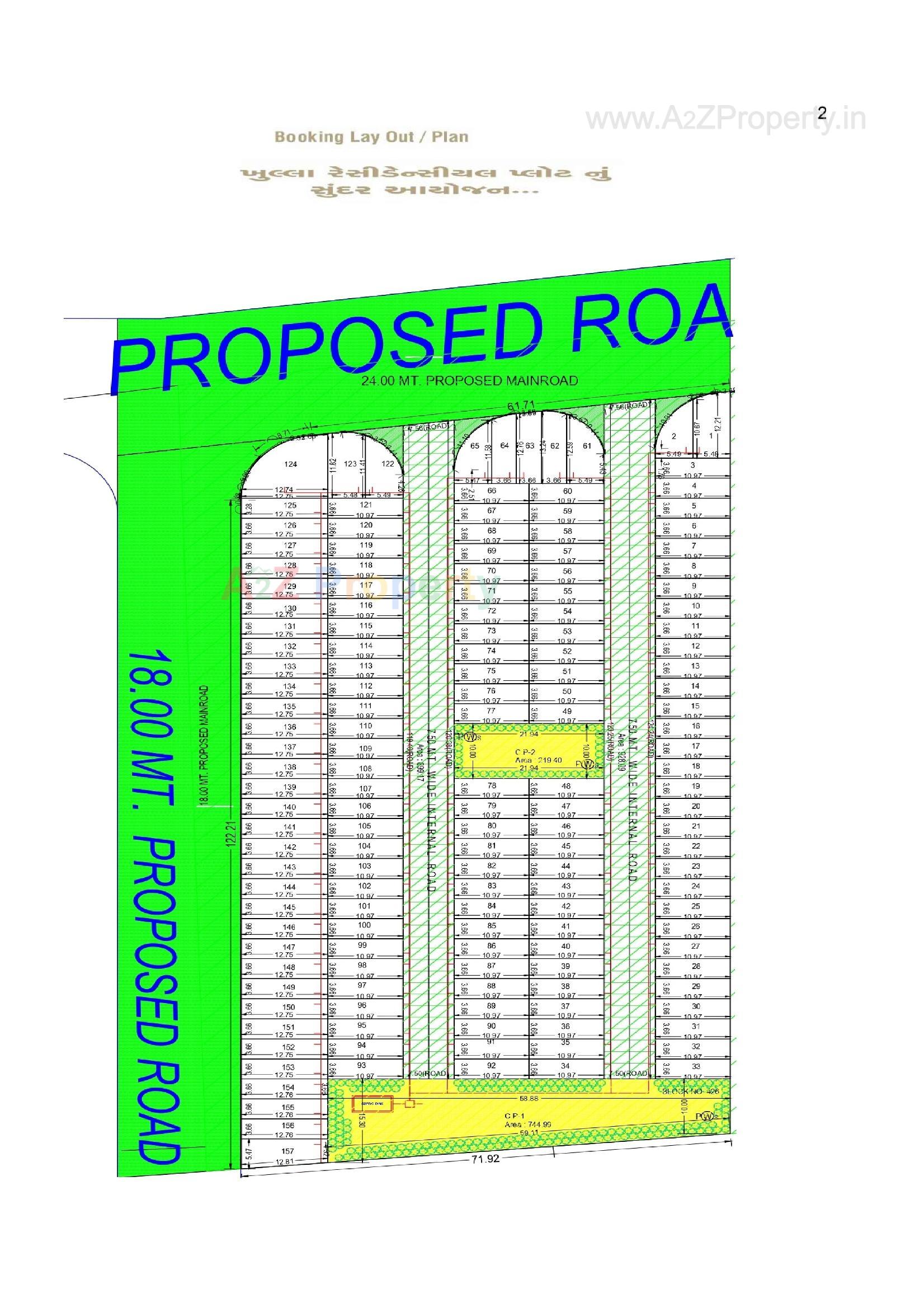 Layout of real estate project Somnath Residency located at Bonand, Surat, Gujarat