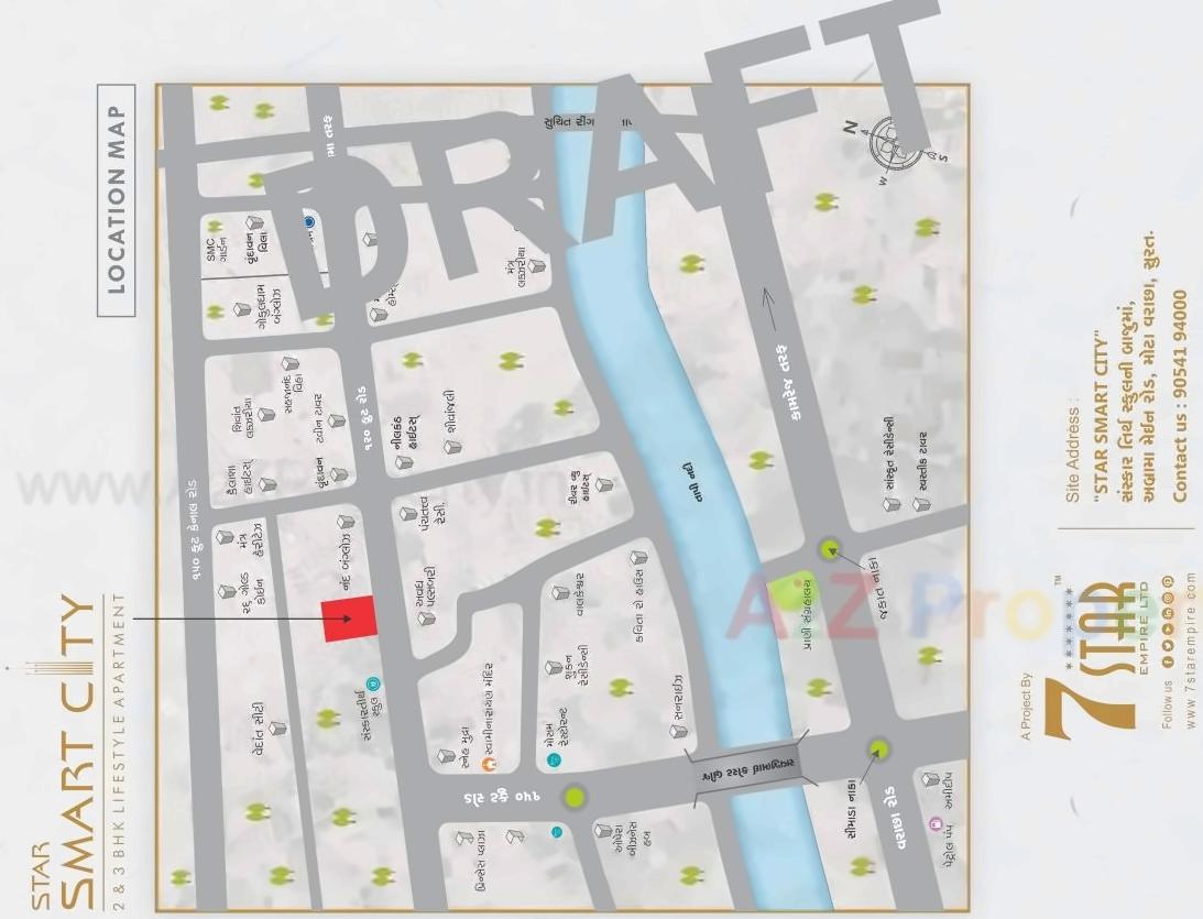  of real estate project Star Smart City located at Mo, Surat, Gujarat