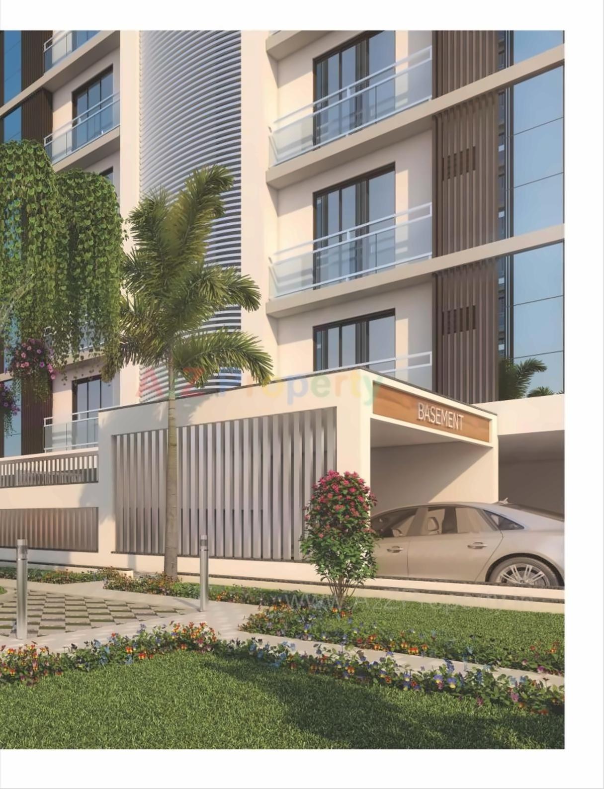3D Elevation of real estate project Status Heights located at Motavarachha, Surat, Gujarat