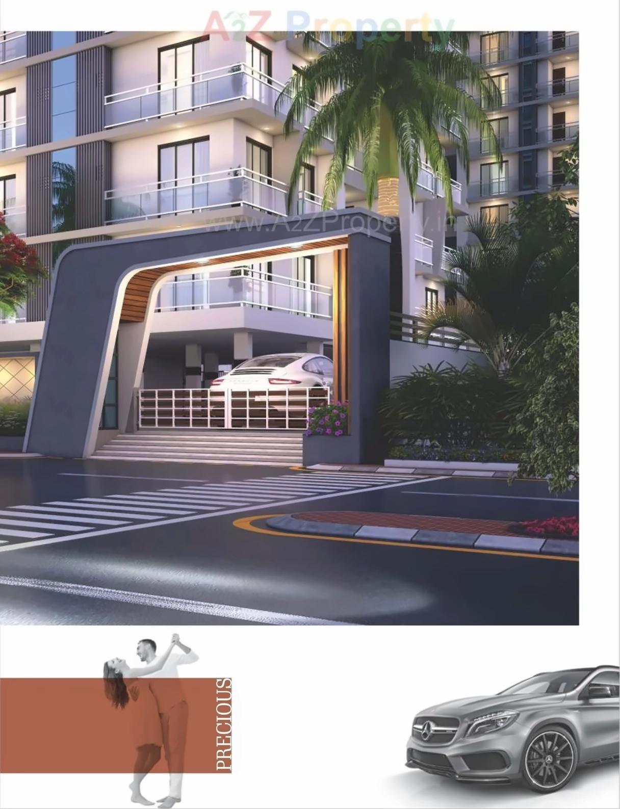 3D Elevation of real estate project Status Heights located at Motavarachha, Surat, Gujarat