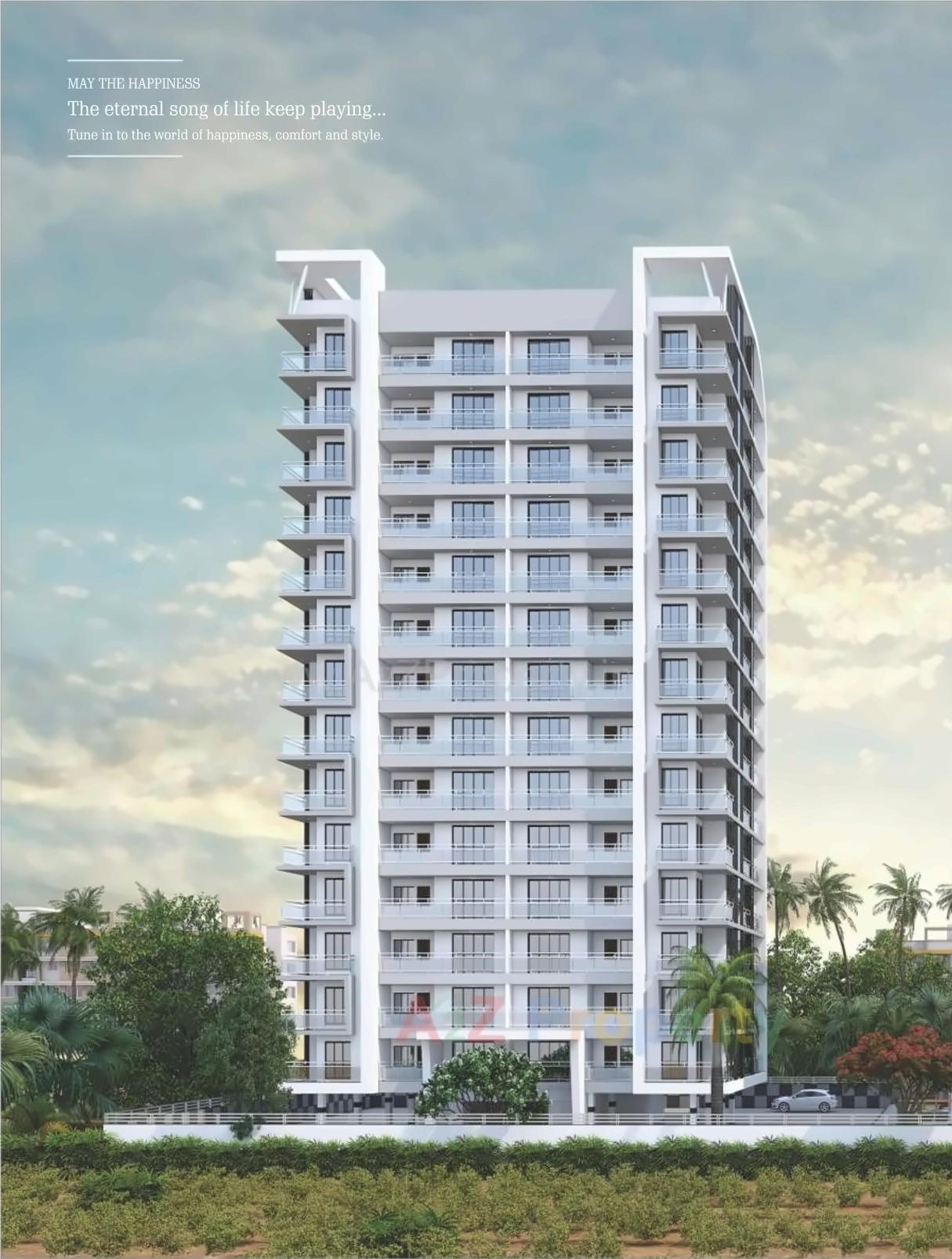 3D Elevation of real estate project Status Heights located at Motavarachha, Surat, Gujarat