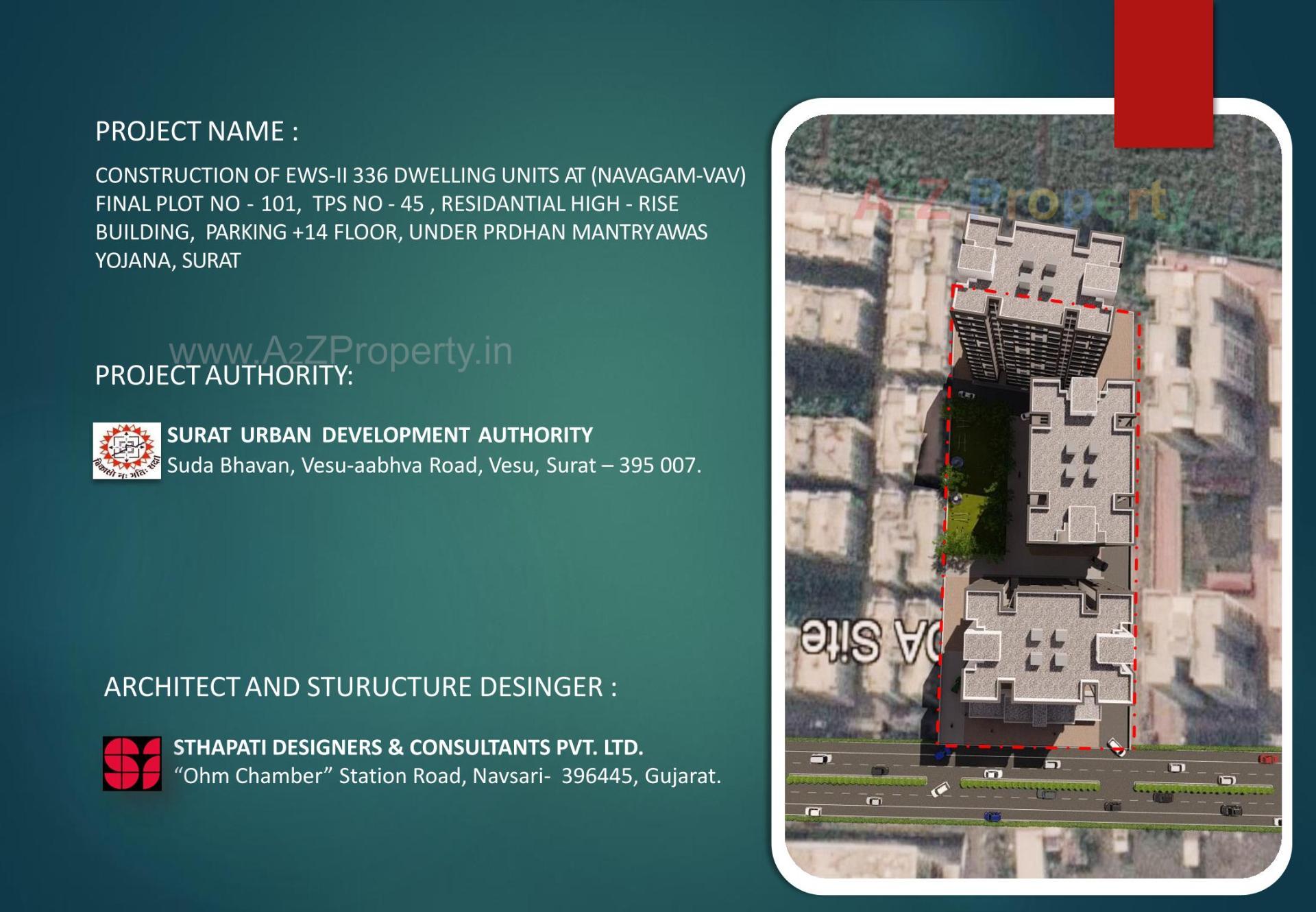  of real estate project Suda Ews At F P  101 T P   45 (navagam Vav)(pmay Ahp) located at Navagam, Surat, Gujarat