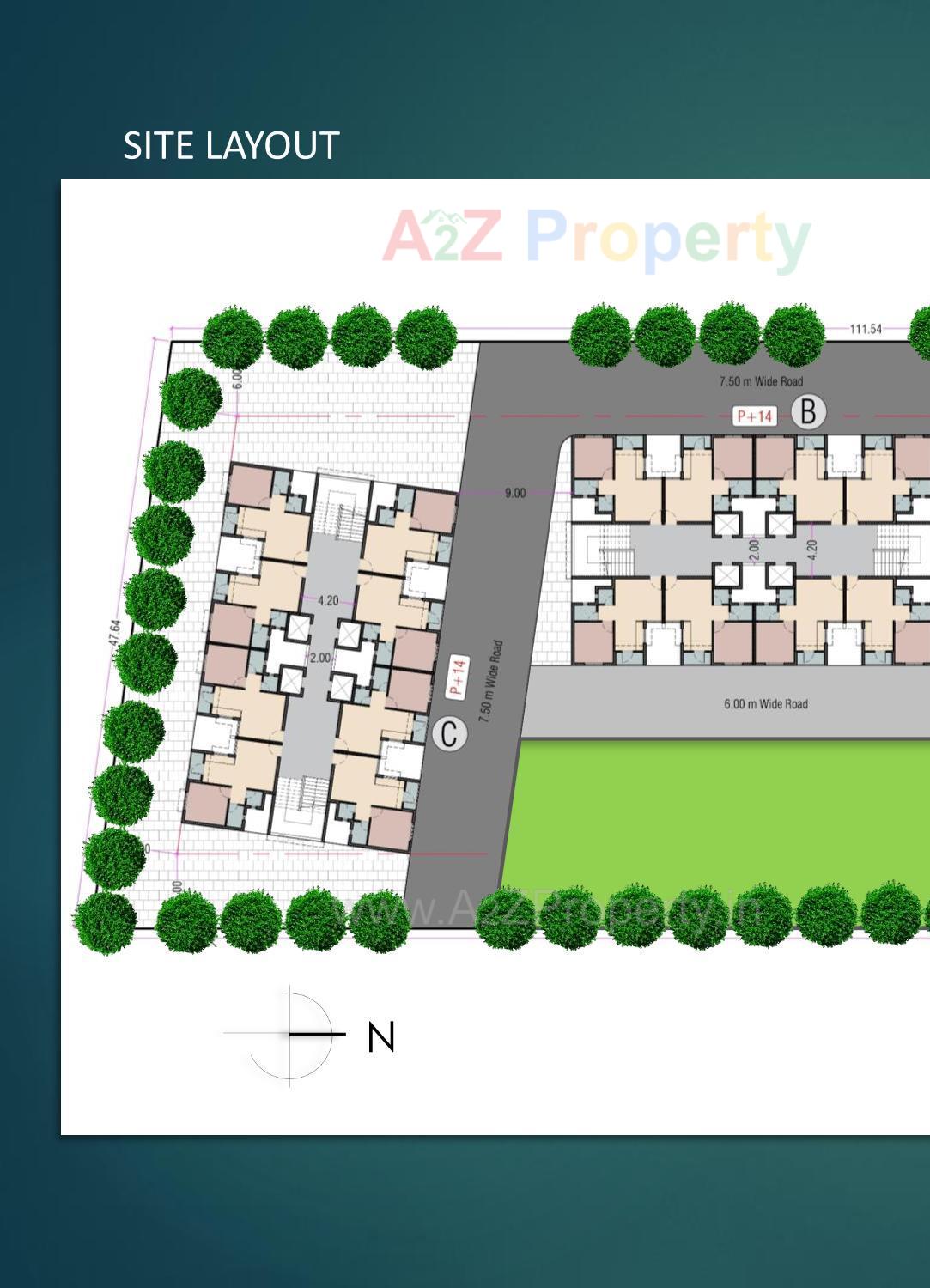 Layout of real estate project Suda Ews At F P  101 T P   45 (navagam Vav)(pmay Ahp) located at Navagam, Surat, Gujarat