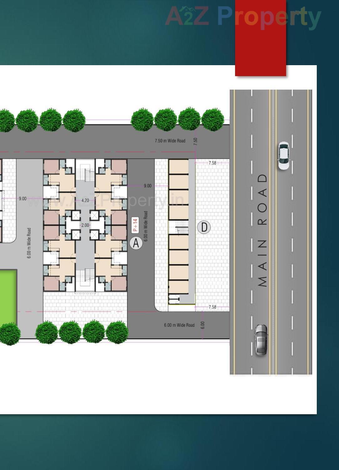 Layout of real estate project Suda Ews At F P  101 T P   45 (navagam Vav)(pmay Ahp) located at Navagam, Surat, Gujarat