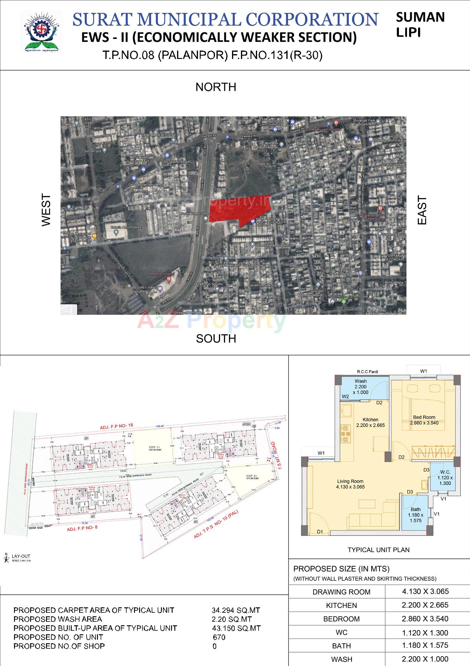  of real estate project Suman Lipi Ews 53 Tp 08 (palanpore) Fp located at Palanpor, Surat, Gujarat