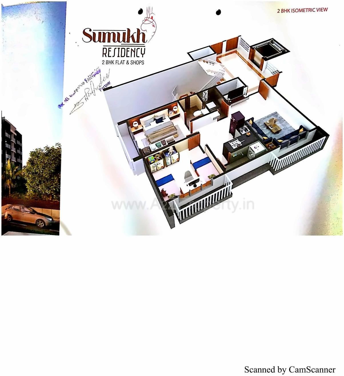 Layout of real estate project Sumukh Residency located at Dindoli, Surat, Gujarat