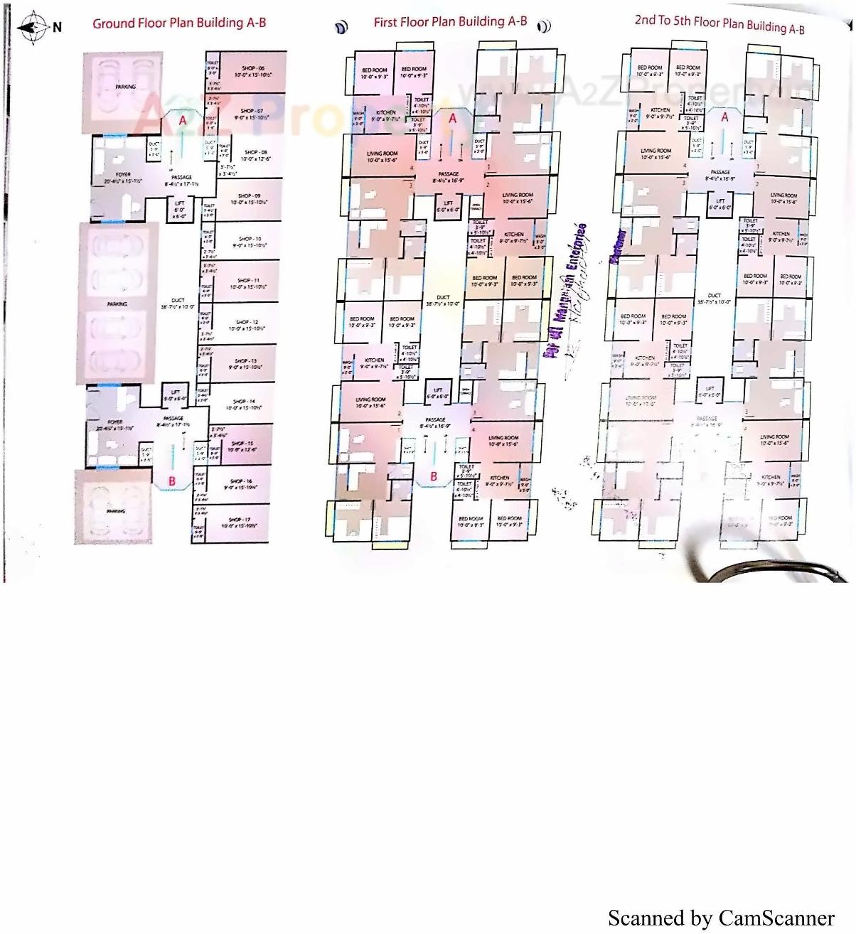Layout of real estate project Sumukh Residency located at Dindoli, Surat, Gujarat