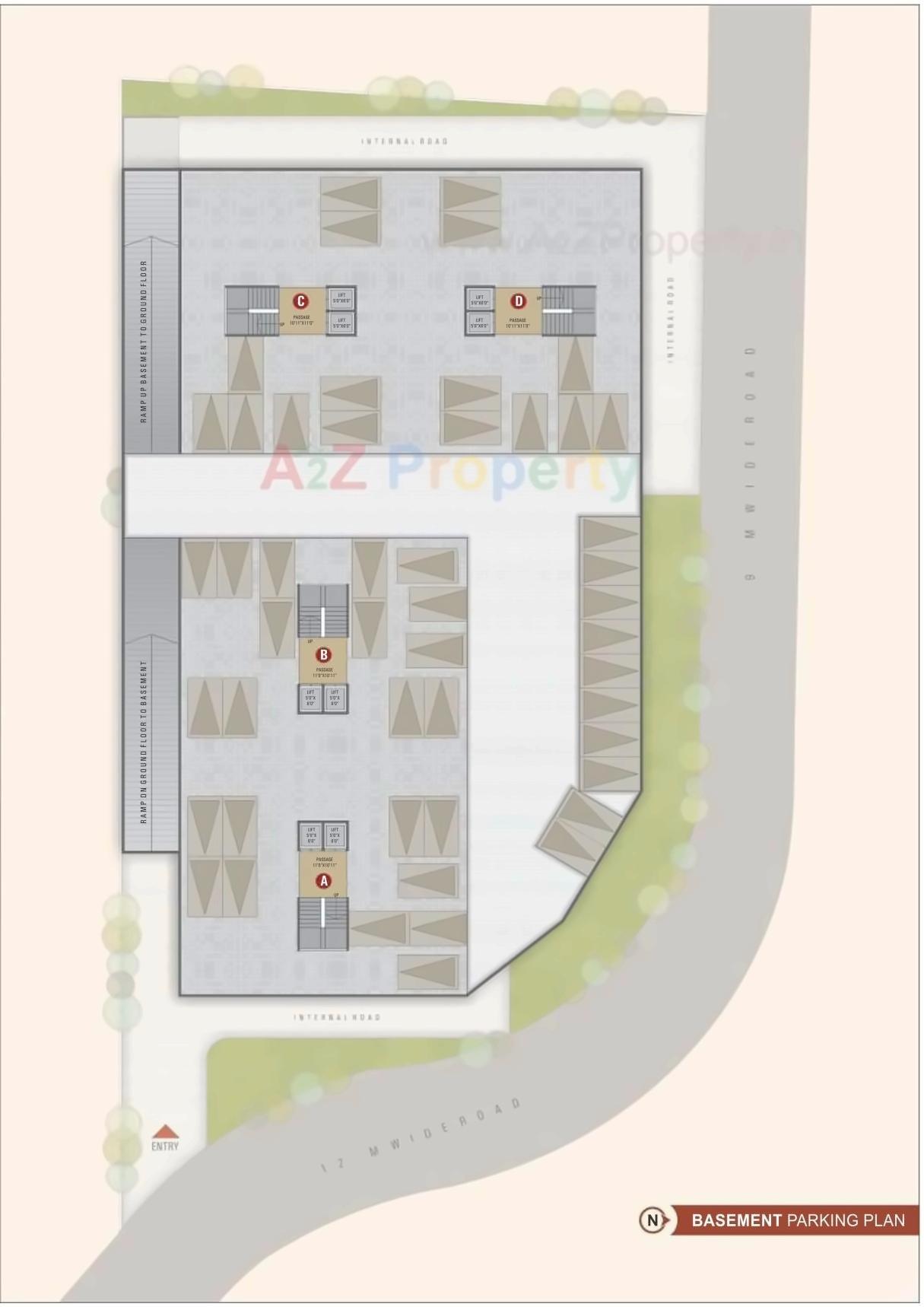 Layout of real estate project Sun Residency located at Puna, Surat, Gujarat
