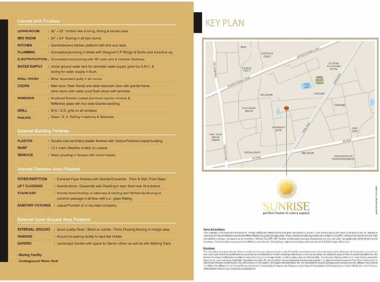  of real estate project Sun Rise located at Vesu, Surat, Gujarat