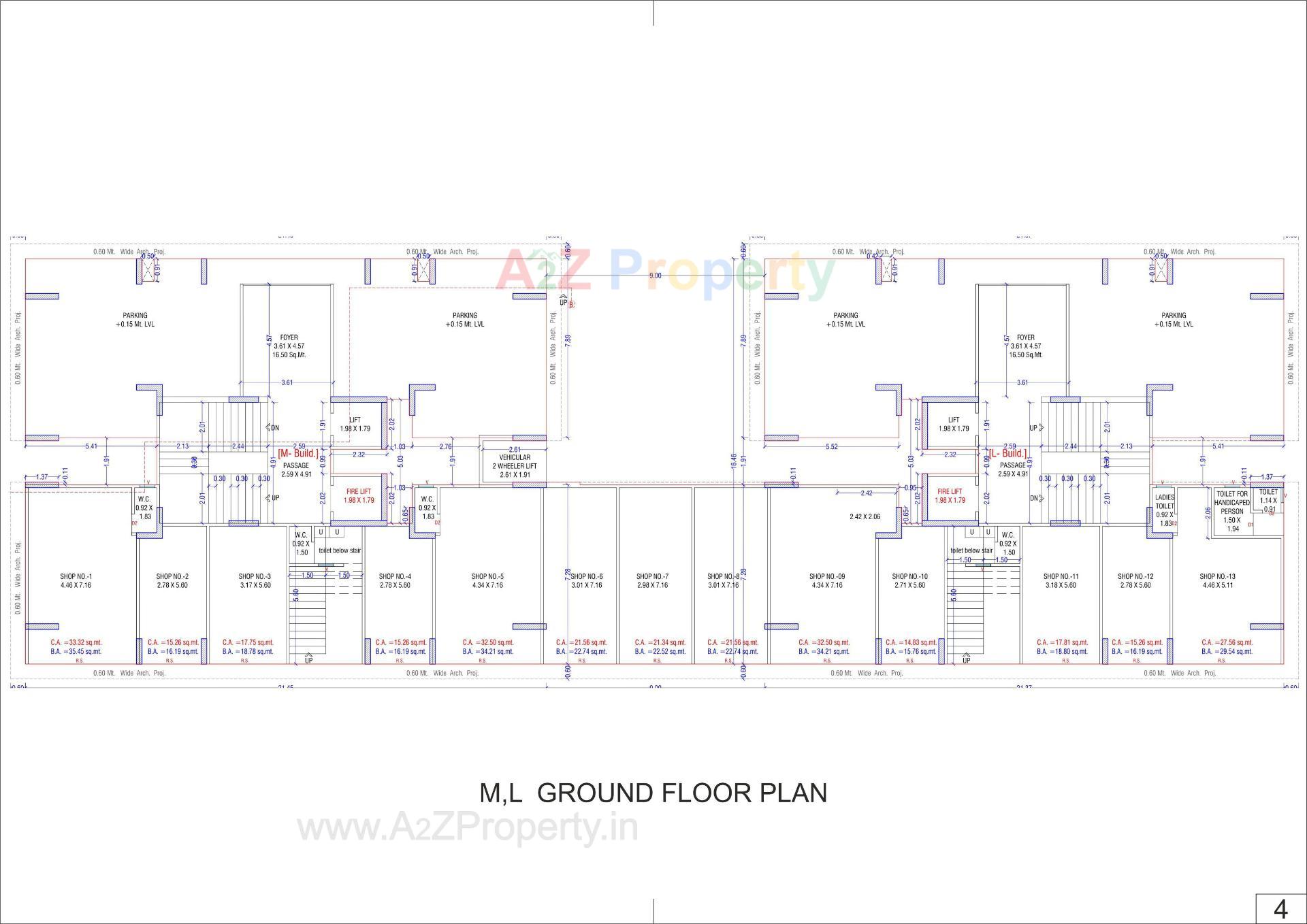 Layout of real estate project Sun Shantam located at Variyav, Surat, Gujarat