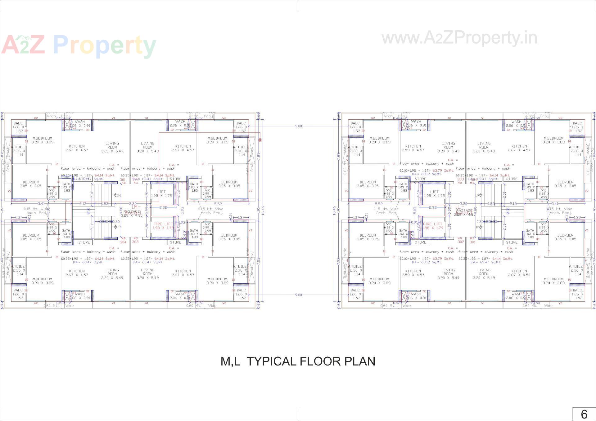 Layout of real estate project Sun Shantam located at Variyav, Surat, Gujarat