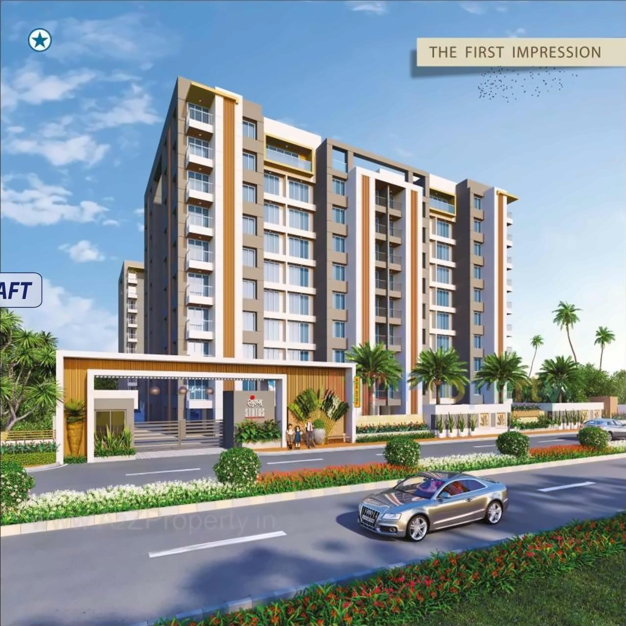 3D Elevation of real estate project Sundaram Status located at Surat, Surat, Gujarat