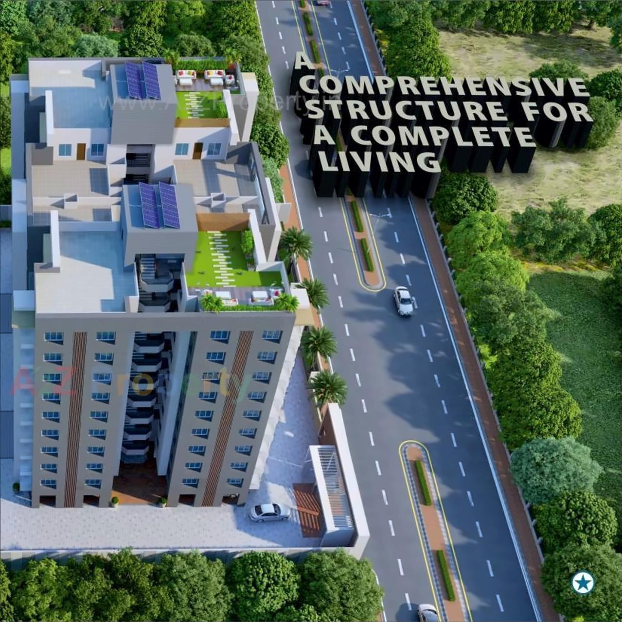 3D Elevation of real estate project Sundaram Status located at Surat, Surat, Gujarat