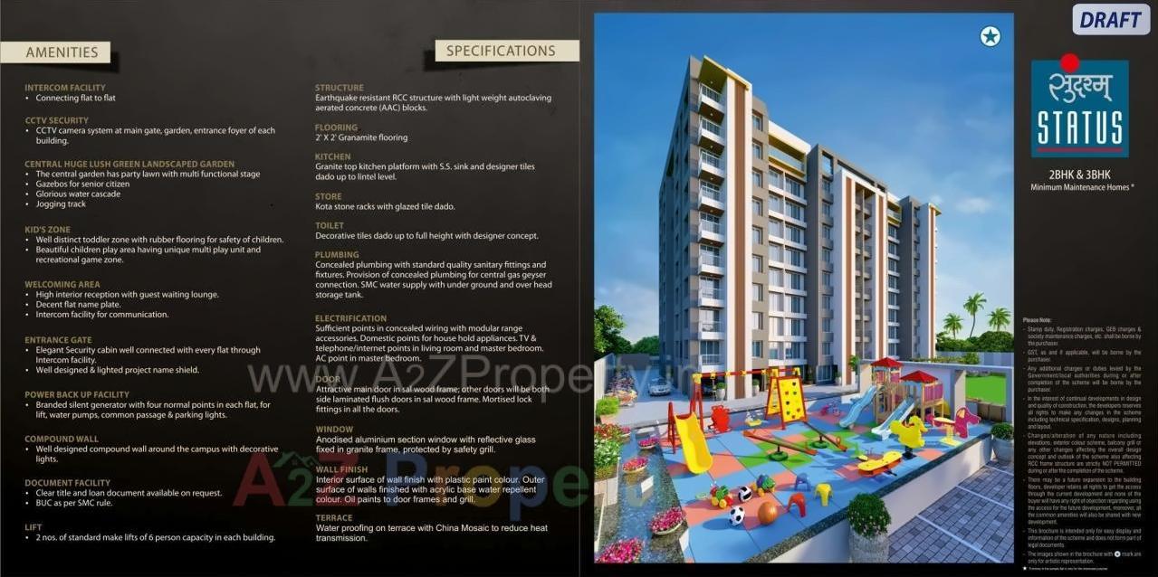 3D Elevation of real estate project Sundaram Status located at Surat, Surat, Gujarat