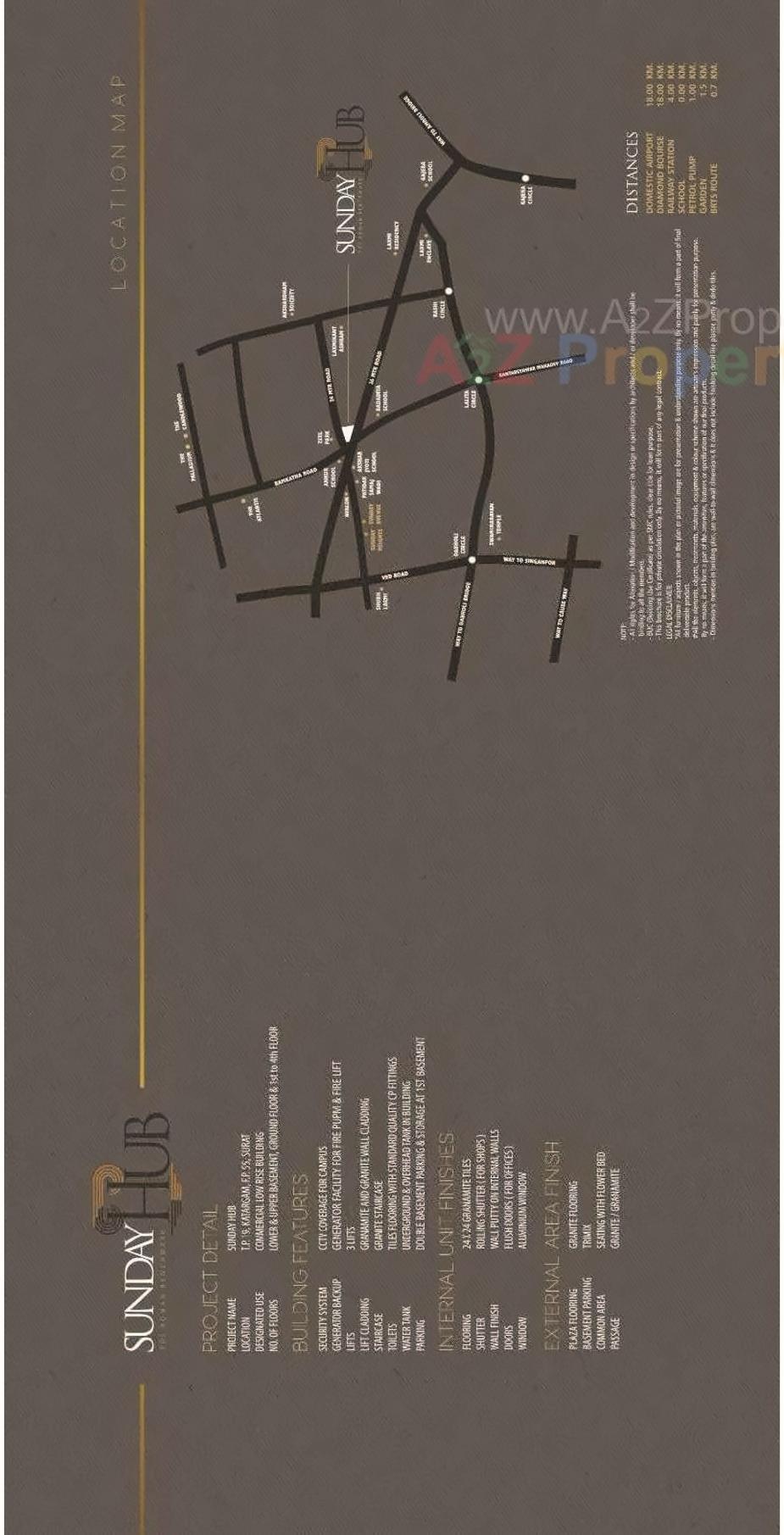  of real estate project Sunday Hub located at Surat, Surat, Gujarat