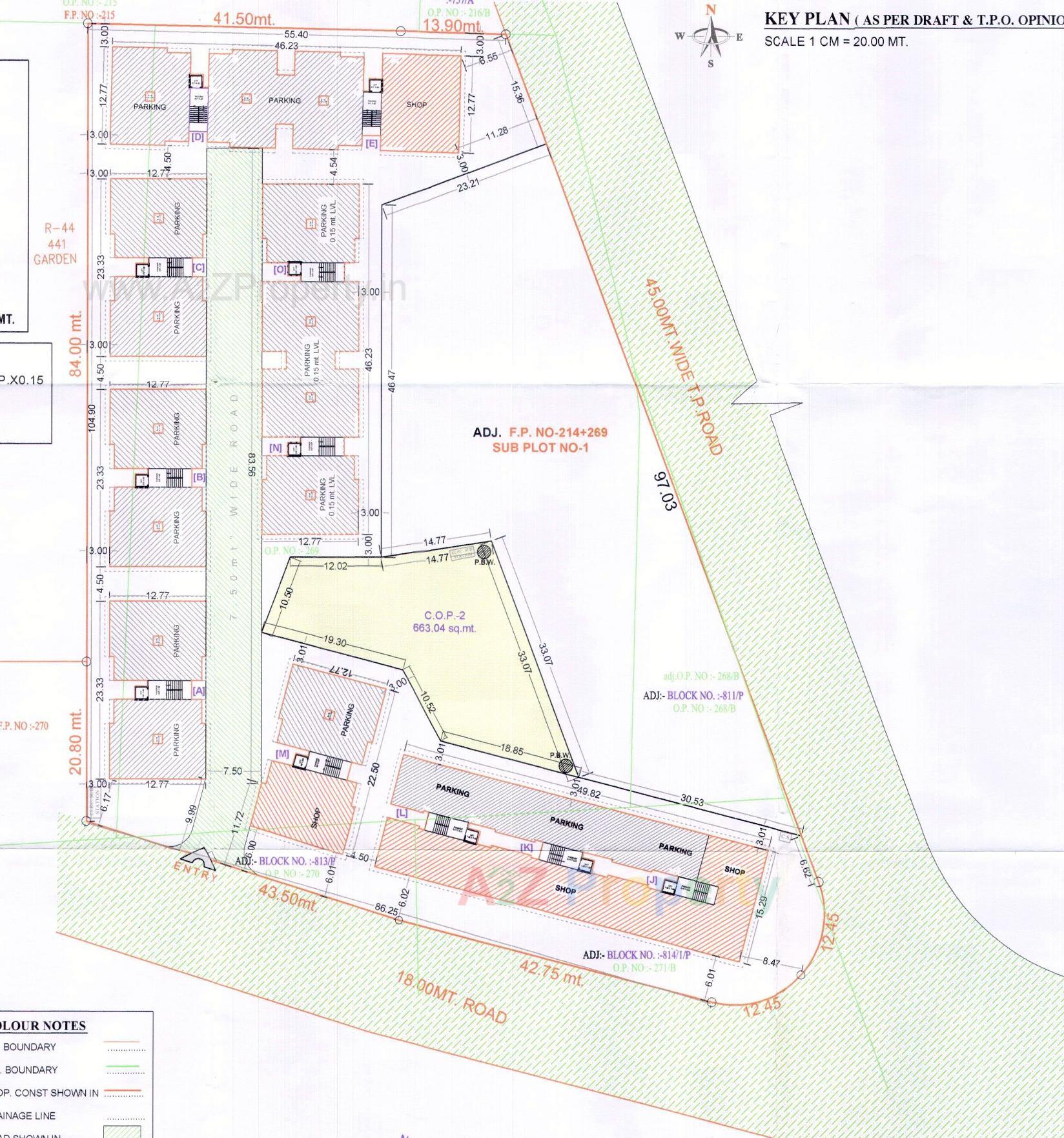 Layout of real estate project Sunday Residancy located at Kosad, Surat, Gujarat