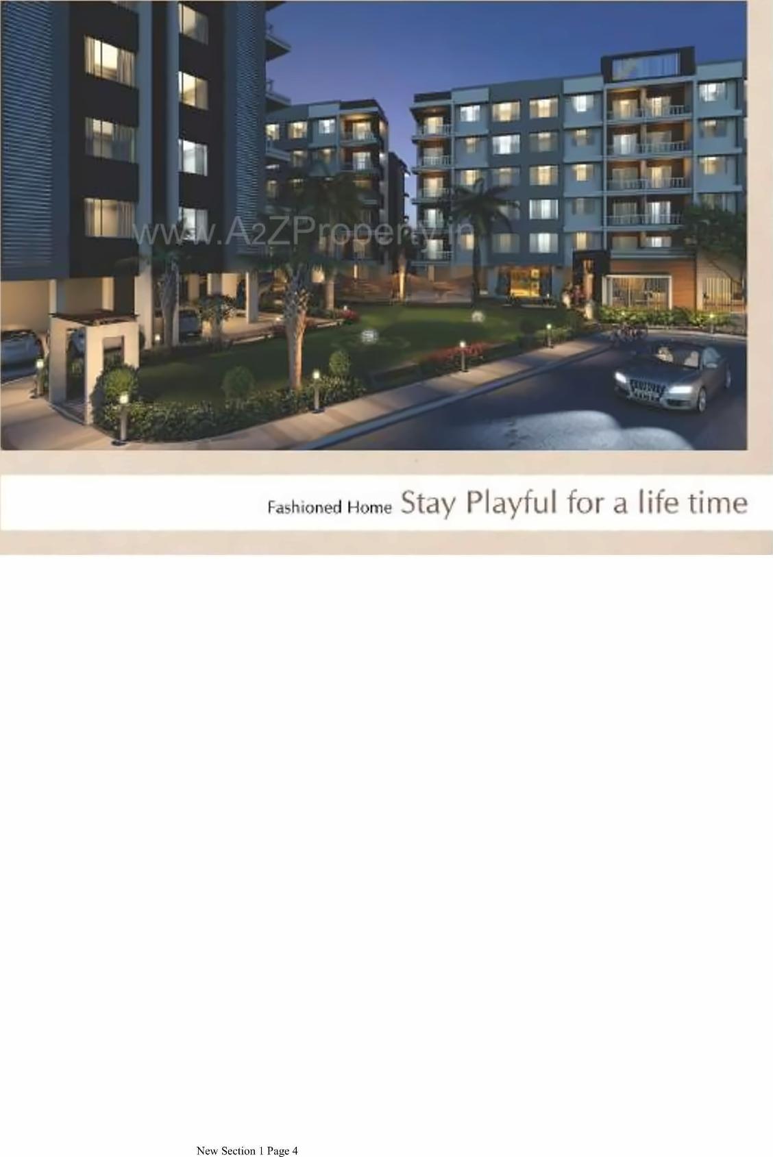 3D Elevation of real estate project Sunday Residency located at Kosad, Surat, Gujarat