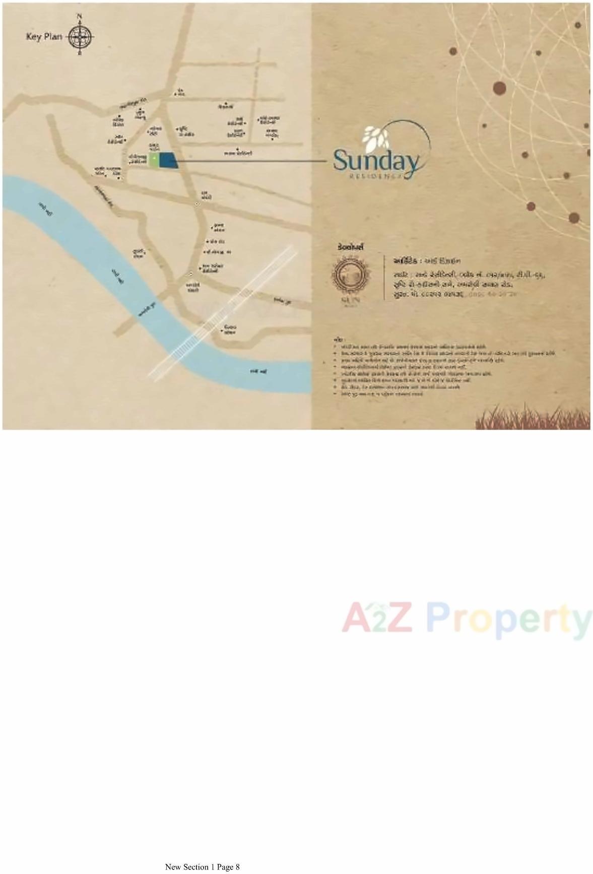  of real estate project Sunday Residency located at Kosad, Surat, Gujarat