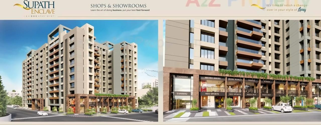 3D Elevation of real estate project Supath Enclave located at Surat, Surat, Gujarat
