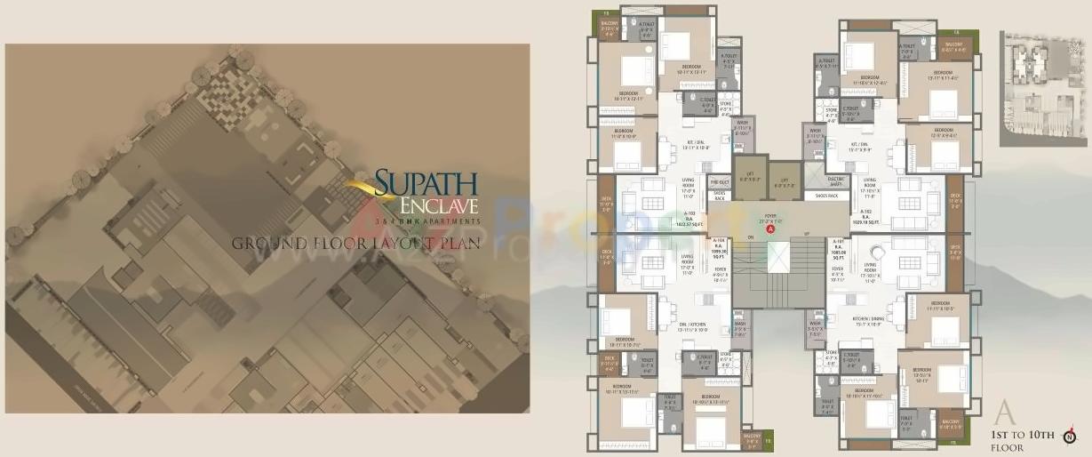 Layout of real estate project Supath Enclave located at Surat, Surat, Gujarat