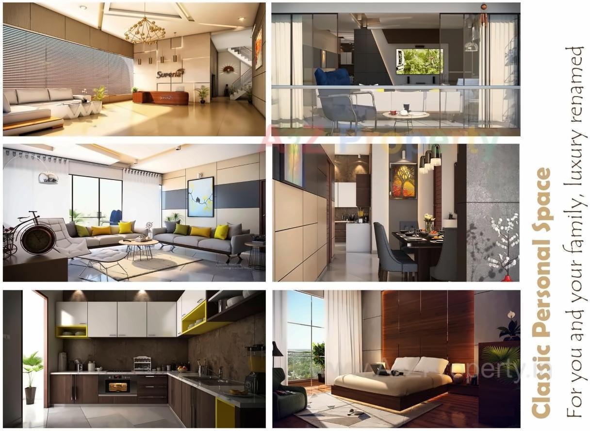 3D Elevation of real estate project Superia located at Althan-south, Surat, Gujarat