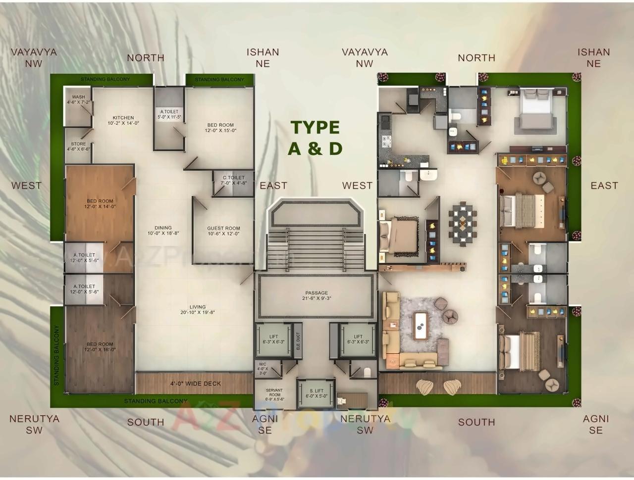 Layout of real estate project Superia located at Althan-south, Surat, Gujarat