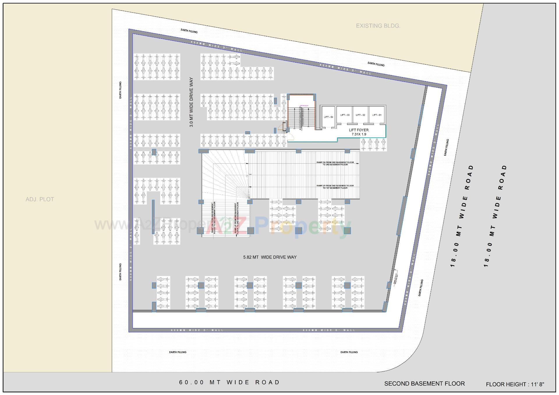 Layout of real estate project Surana Supremus located at Rundh, Surat, Gujarat