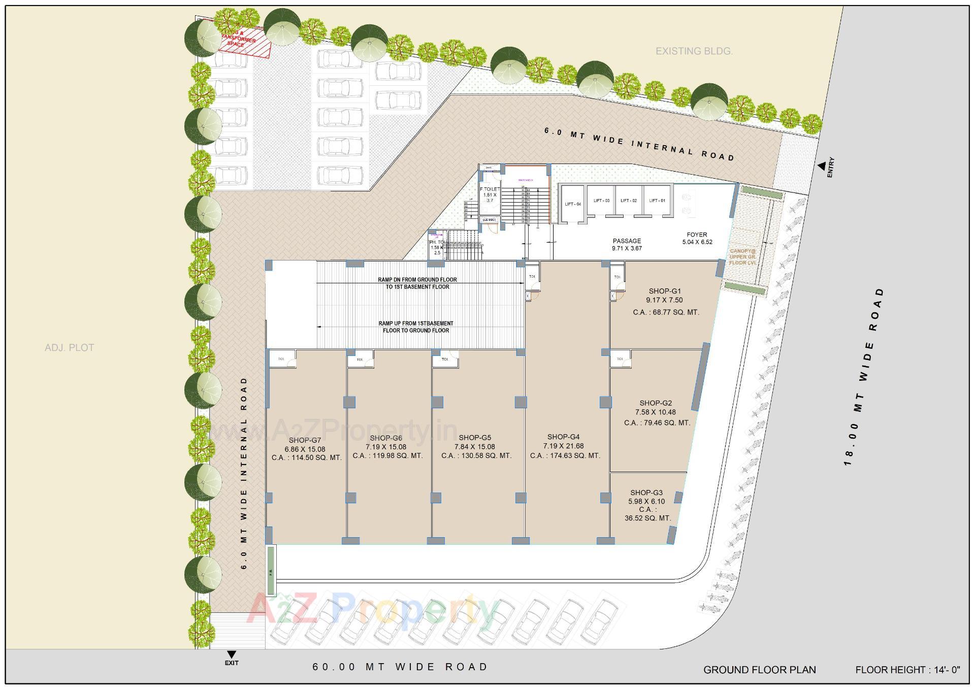 Layout of real estate project Surana Supremus located at Rundh, Surat, Gujarat