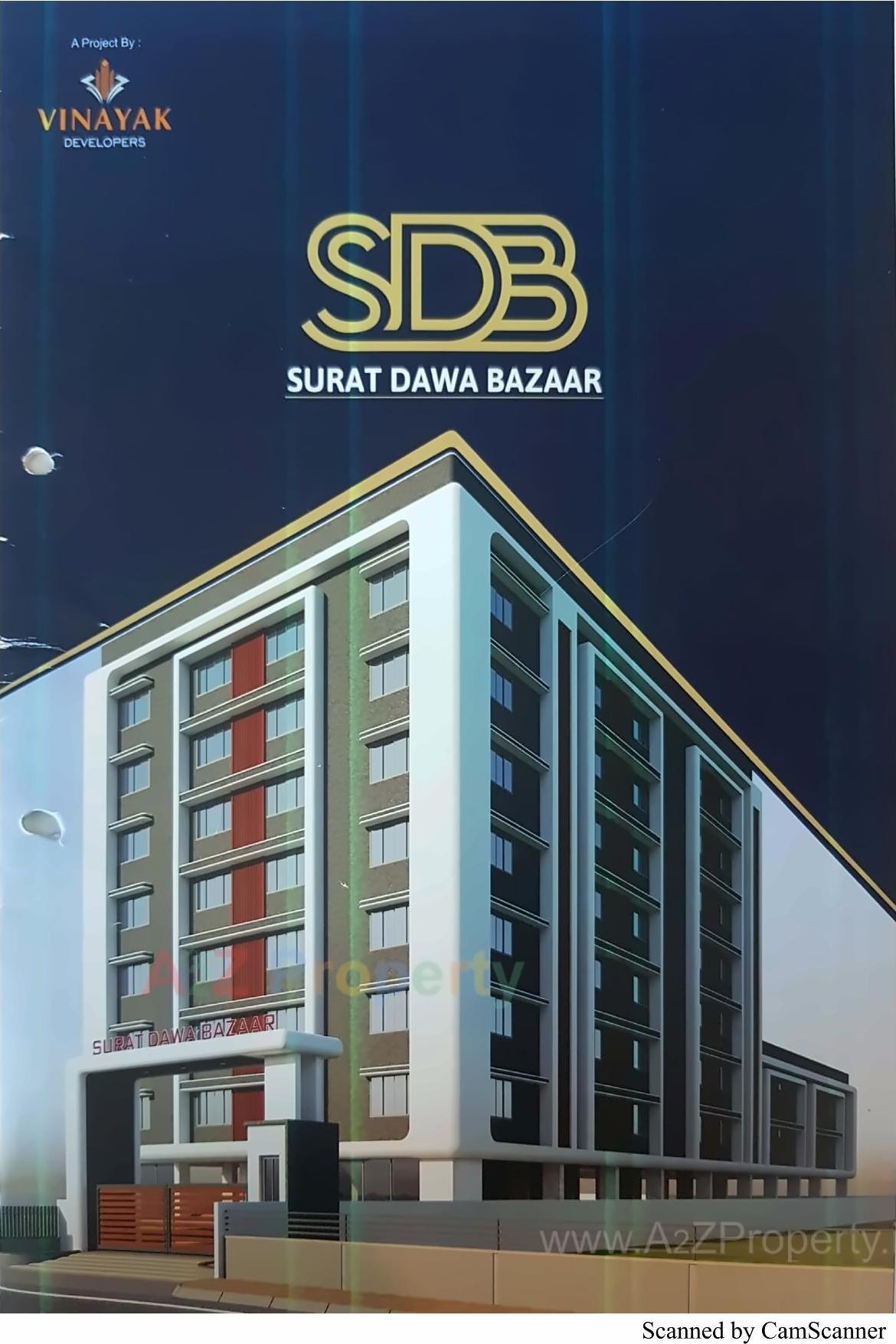 3D Elevation of real estate project Surat Dawa Bazar located at Katar, Surat, Gujarat