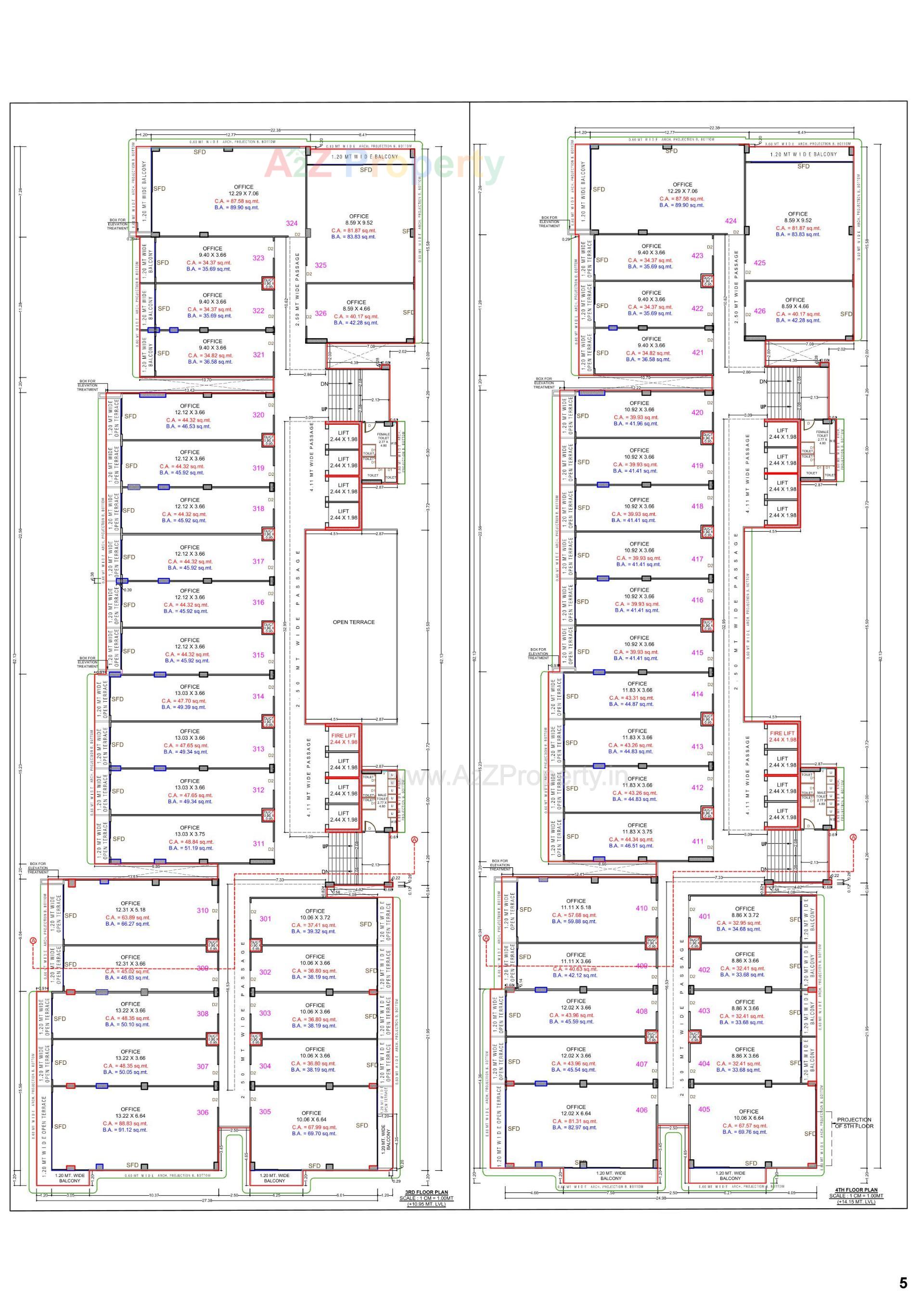 Layout of real estate project Surat Digital Valley located at Utran, Surat, Gujarat