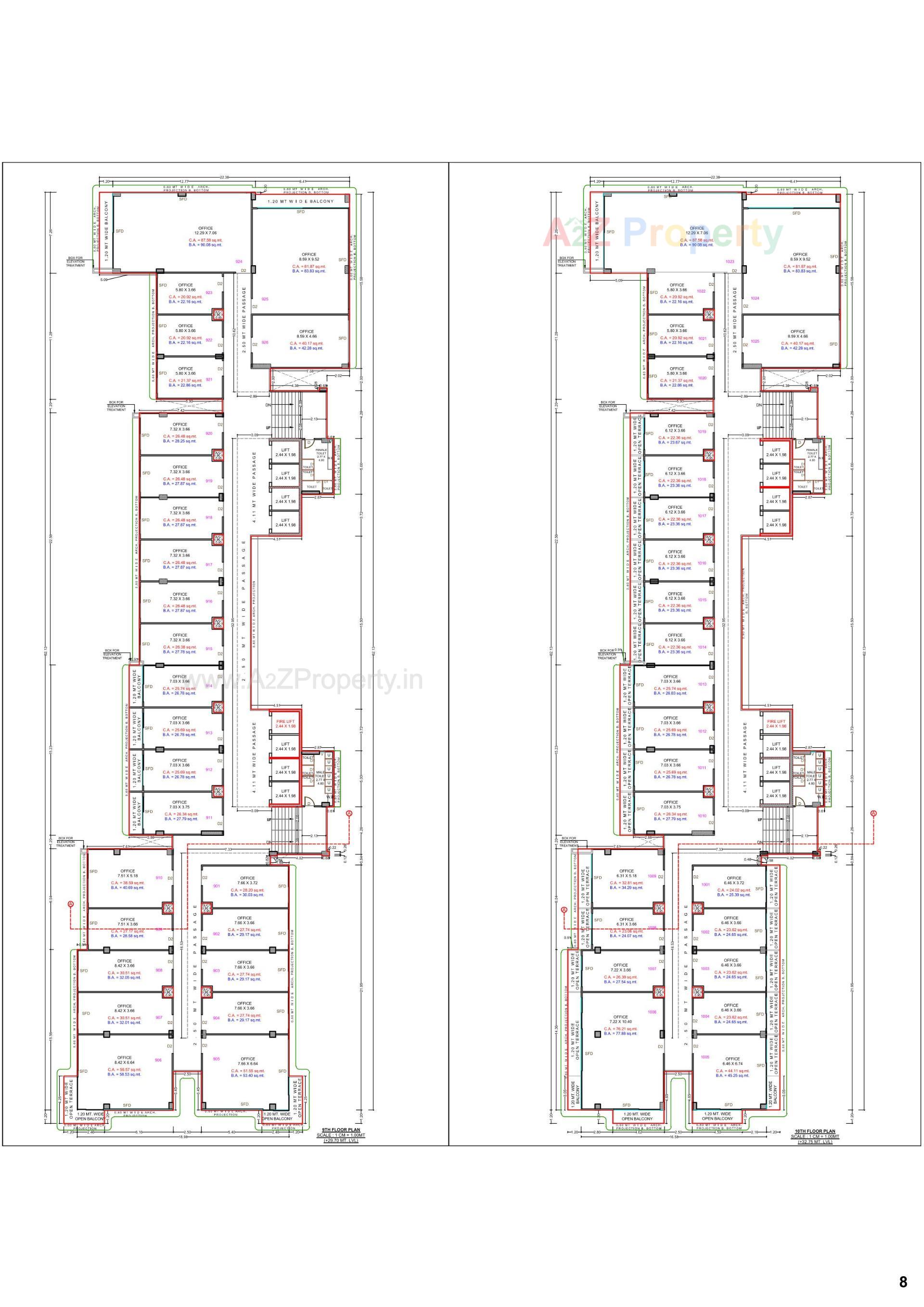 Layout of real estate project Surat Digital Valley located at Utran, Surat, Gujarat