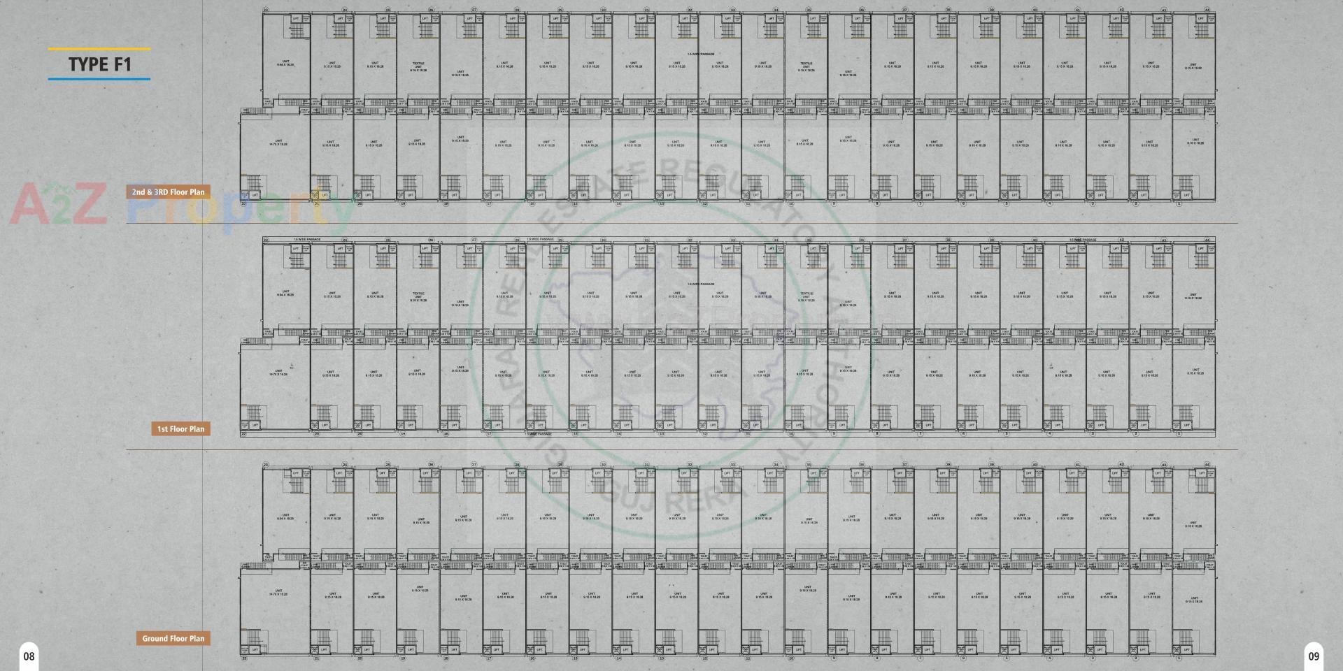 Layout of real estate project Surat Textile Bourse (part B) located at Udhna, Bhedwad, Dindoli, Surat, Gujarat