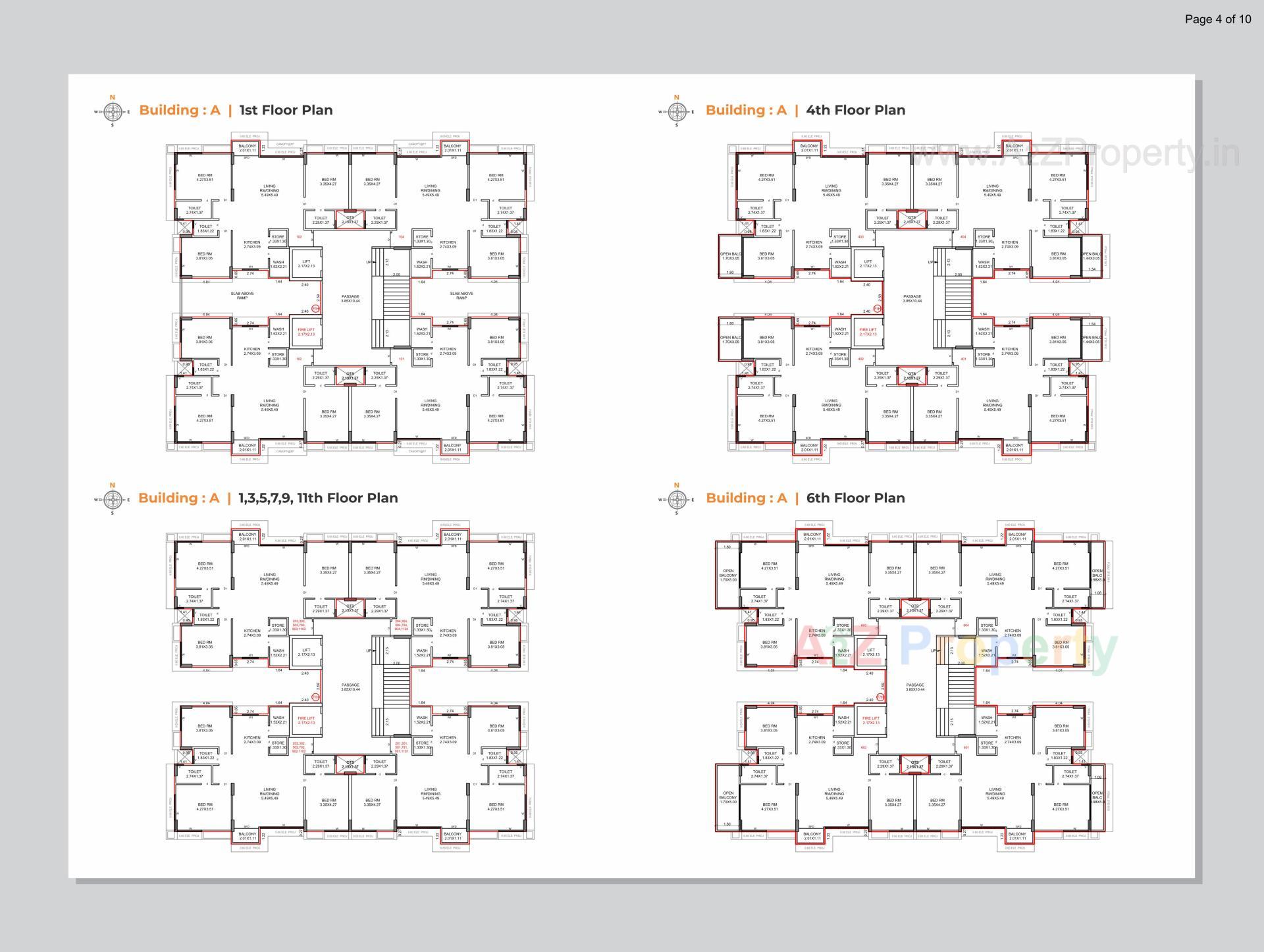 Layout of real estate project Suryam Primrose located at Pal, Surat, Gujarat