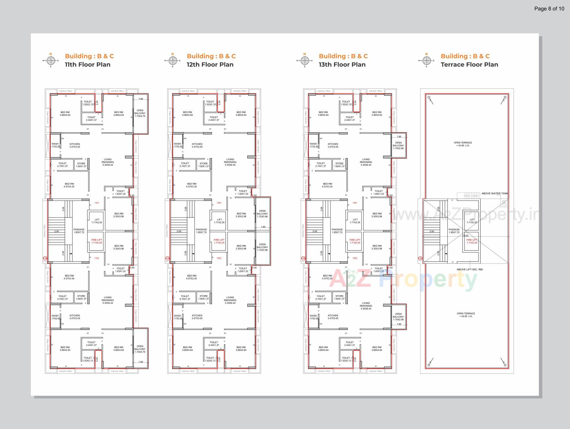 Layout of real estate project Suryam Primrose located at Pal, Surat, Gujarat