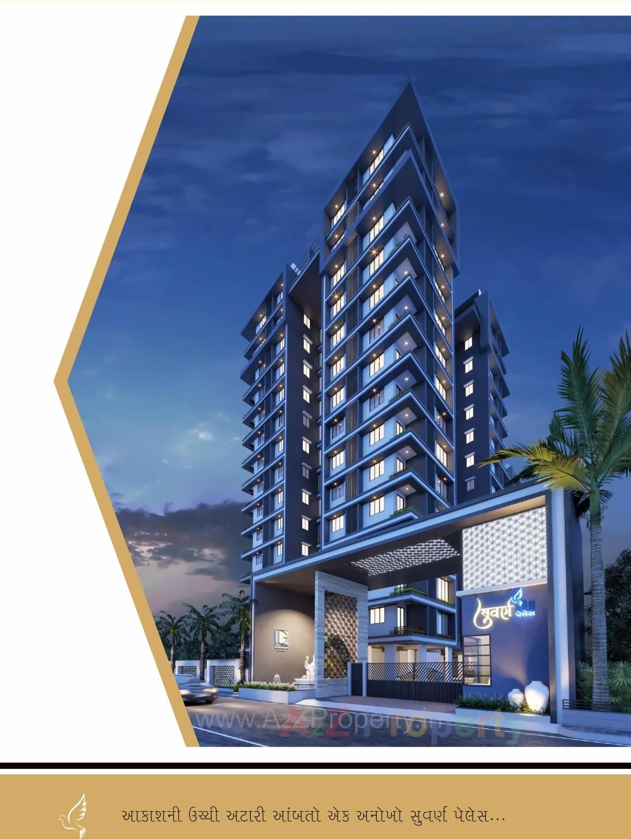 3D Elevation of real estate project Suvarn Palace located at Ved, Surat, Gujarat